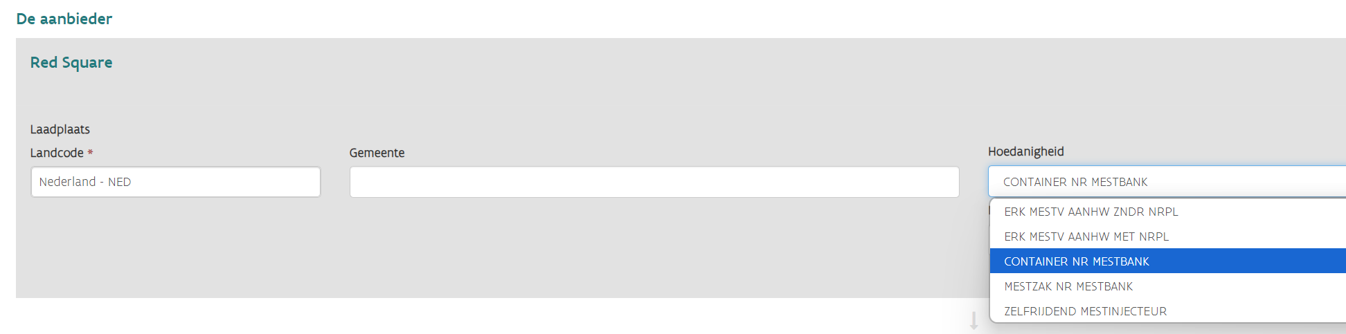 Sender transport Character Sender transport character